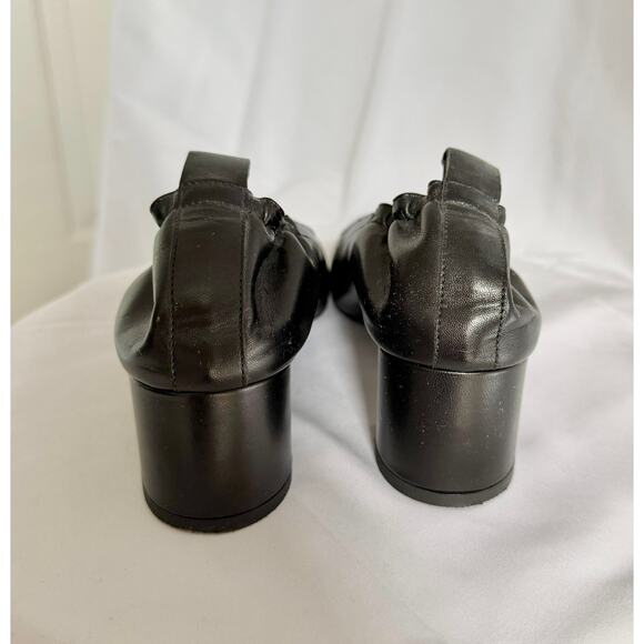 Everlane The Day Heel in Black Leather Women's sz. 8 - Picture 4 of 5